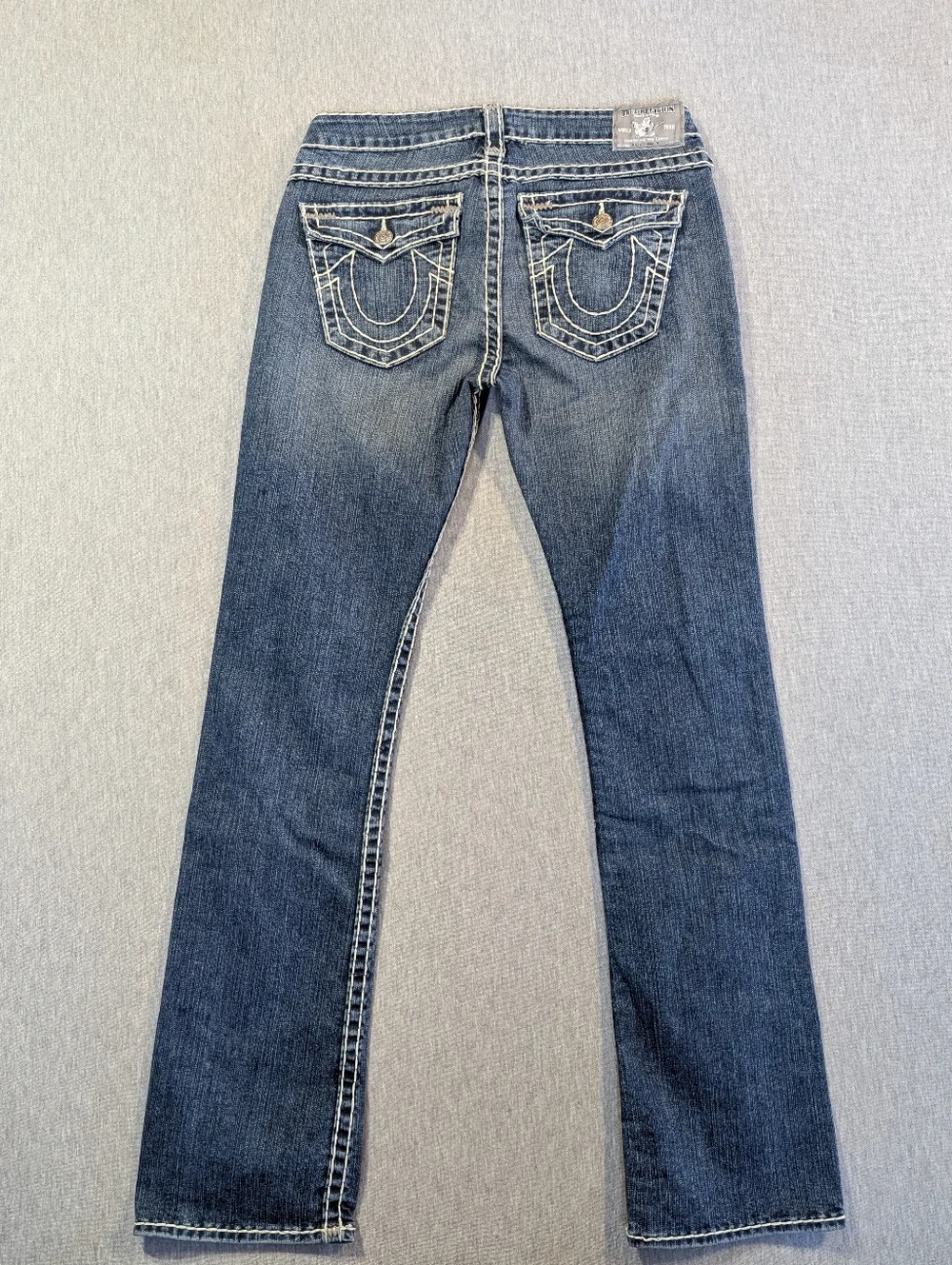 True Religion Billy Super T Jeans Women's 30 Blue Embroidered - Picture 12 of 14